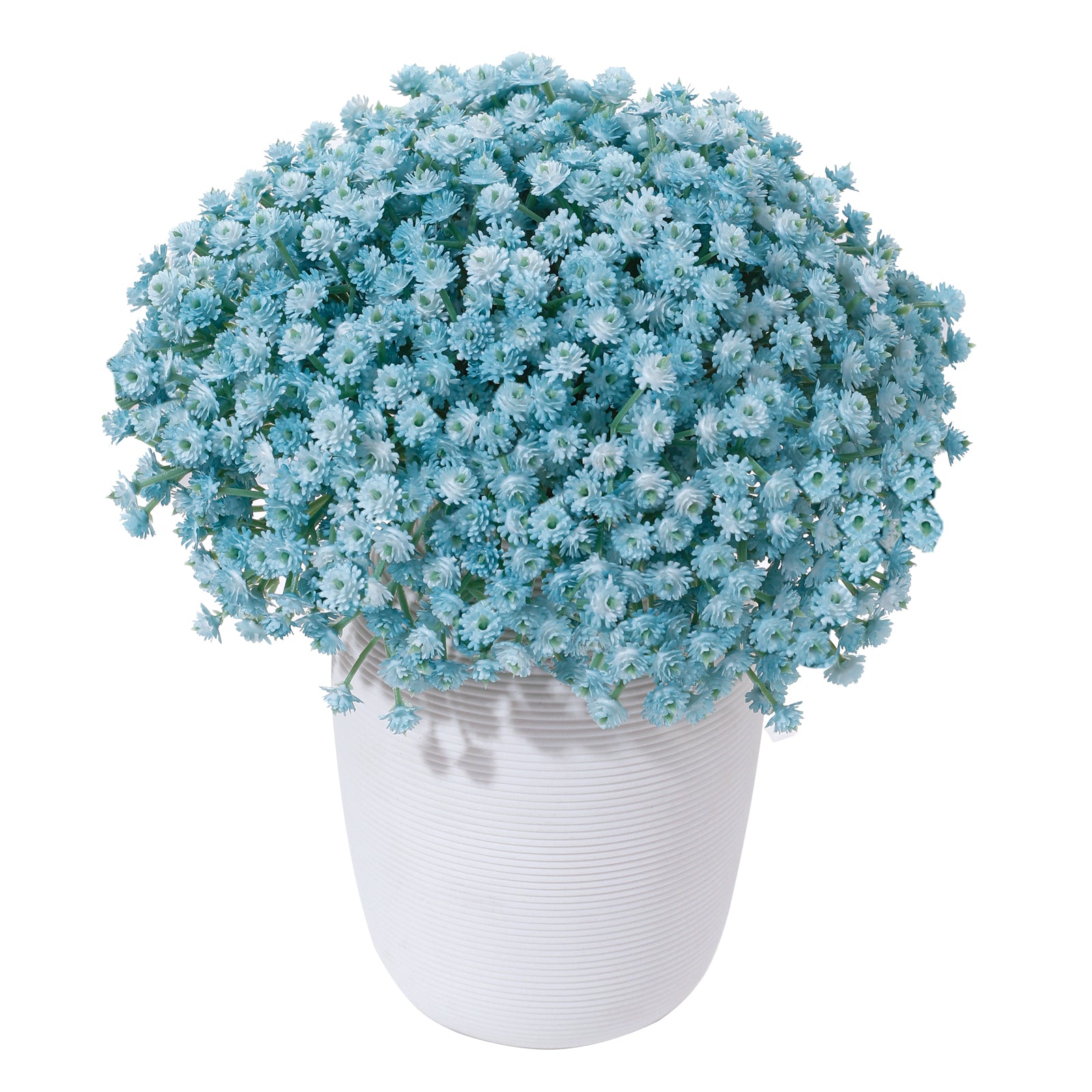 LINSIE 30 Pcs White Artificial Baby's Breath Flowers, Lifelike Rubber Fake Gypsophila Bouquets, 8.26" Short Stems with 1350 Blooms for Wedding Centerpieces, DIY Floral Arrangements & Home Decor