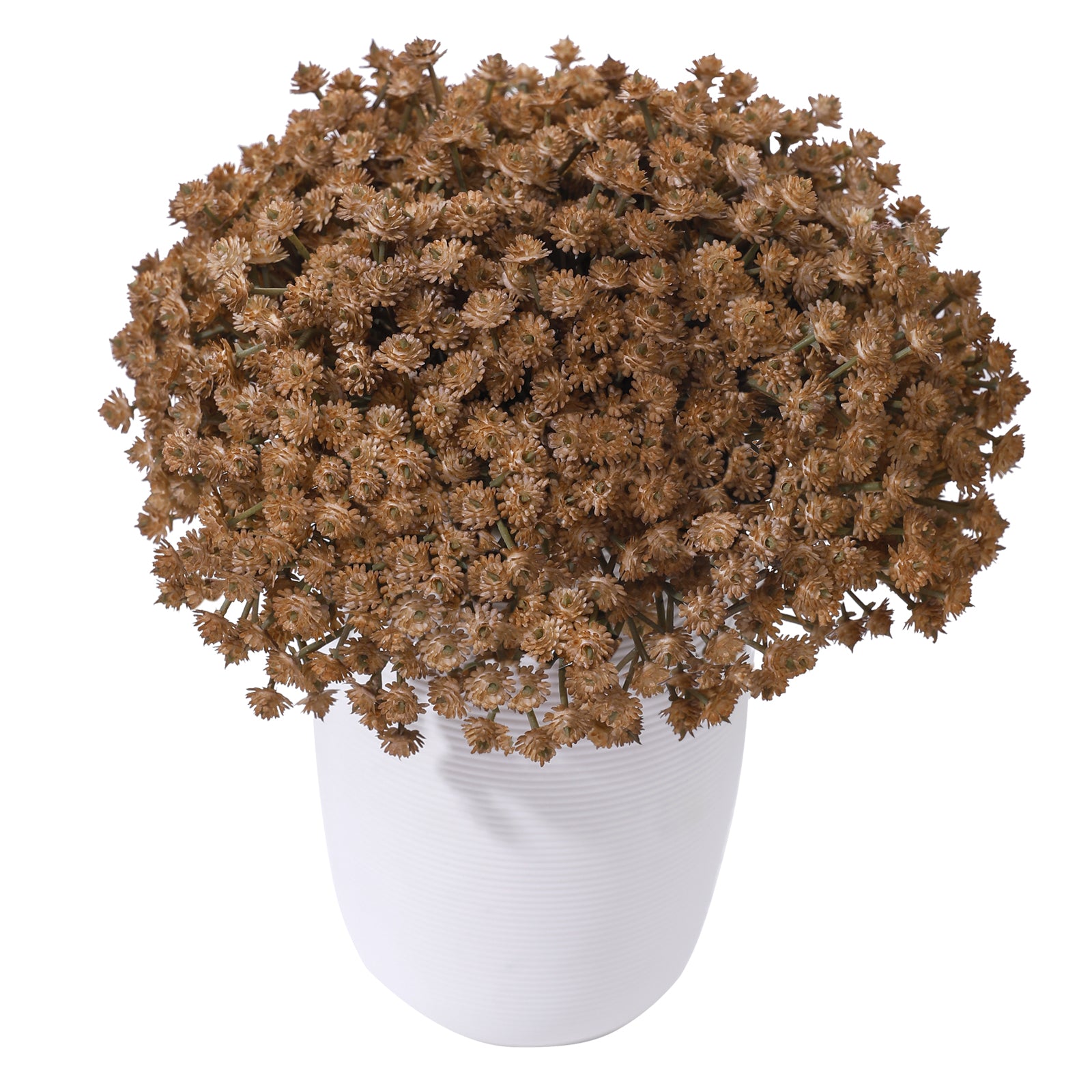 LINSIE 30 Pcs White Artificial Baby's Breath Flowers, Lifelike Rubber Fake Gypsophila Bouquets, 8.26" Short Stems with 1350 Blooms for Wedding Centerpieces, DIY Floral Arrangements & Home Decor