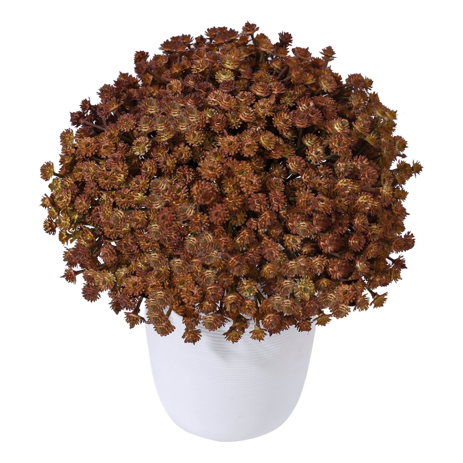 LINSIE 30 Pcs White Artificial Baby's Breath Flowers, Lifelike Rubber Fake Gypsophila Bouquets, 8.26" Short Stems with 1350 Blooms for Wedding Centerpieces, DIY Floral Arrangements & Home Decor