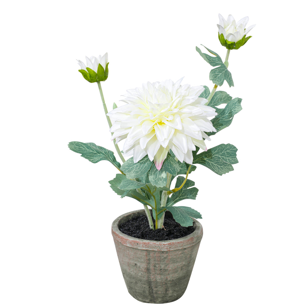 Dahlia Flowers Fake Silk Mums Flower Artificial Chrysanthemum Flowers Faux Flowers for Vase Mums in Pot Spring Decor Coffee Table Home Party Decoration