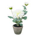 Dahlia Flowers Fake Silk Mums Flower Artificial Chrysanthemum Flowers Faux Flowers for Vase Mums in Pot Spring Decor Coffee Table Home Party Decoration