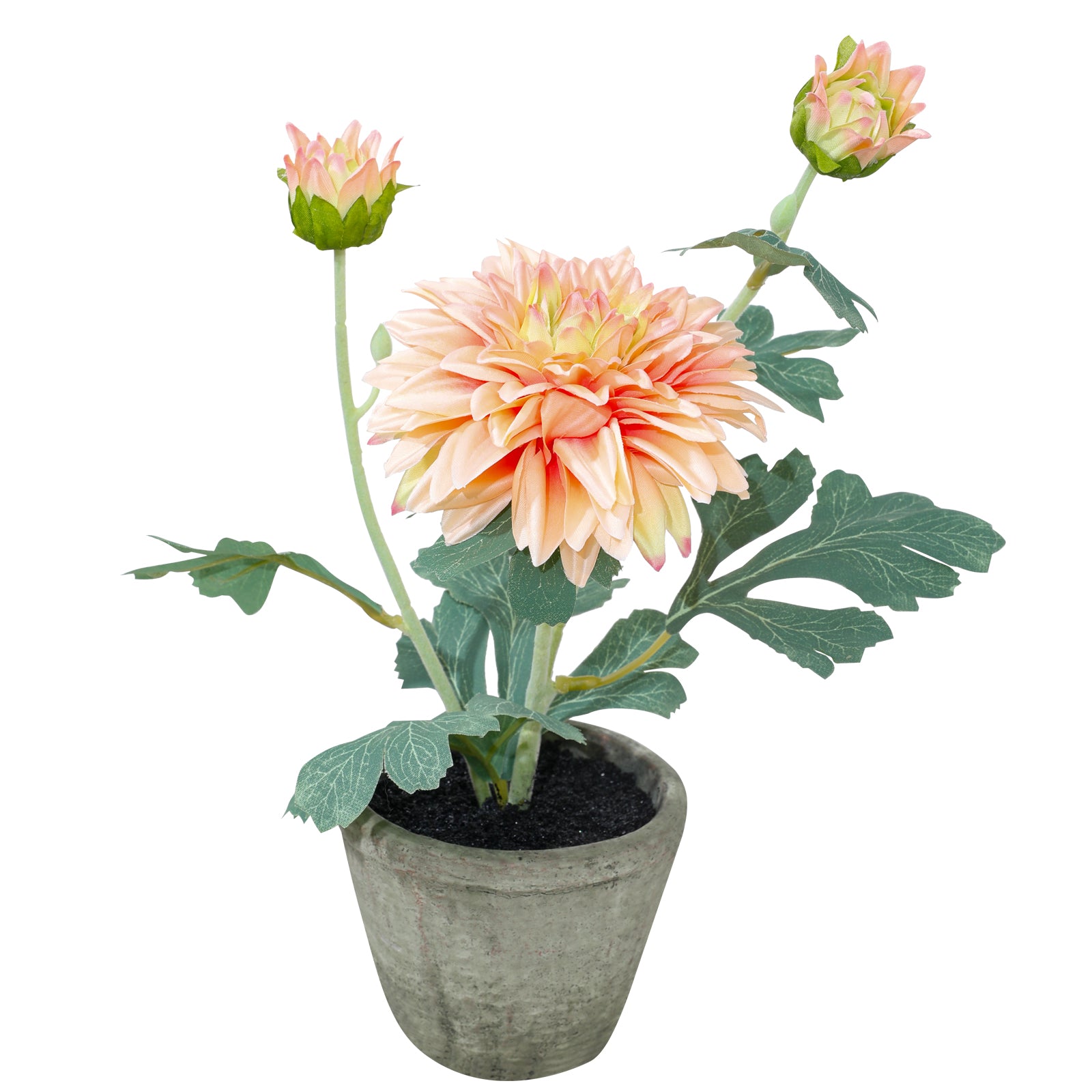 Dahlia Flowers Fake Silk Mums Flower Artificial Chrysanthemum Flowers Faux Flowers for Vase Mums in Pot Spring Decor Coffee Table Home Party Decoration