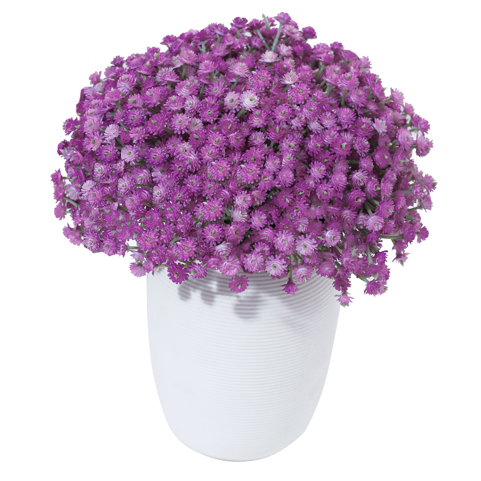 LINSIE 30 Pcs White Artificial Baby's Breath Flowers, Lifelike Rubber Fake Gypsophila Bouquets, 8.26" Short Stems with 1350 Blooms for Wedding Centerpieces, DIY Floral Arrangements & Home Decor