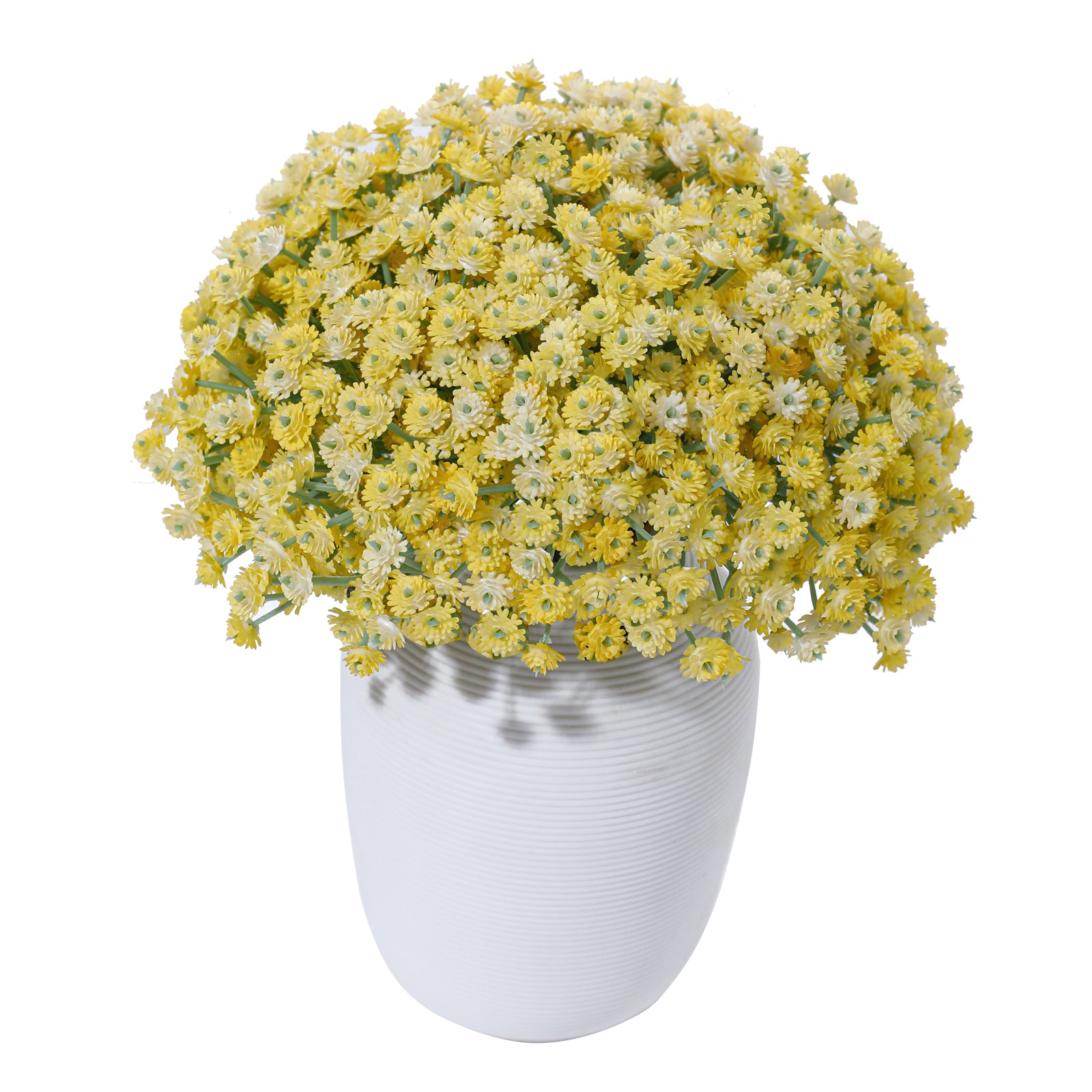 LINSIE 30 Pcs White Artificial Baby's Breath Flowers, Lifelike Rubber Fake Gypsophila Bouquets, 8.26" Short Stems with 1350 Blooms for Wedding Centerpieces, DIY Floral Arrangements & Home Decor