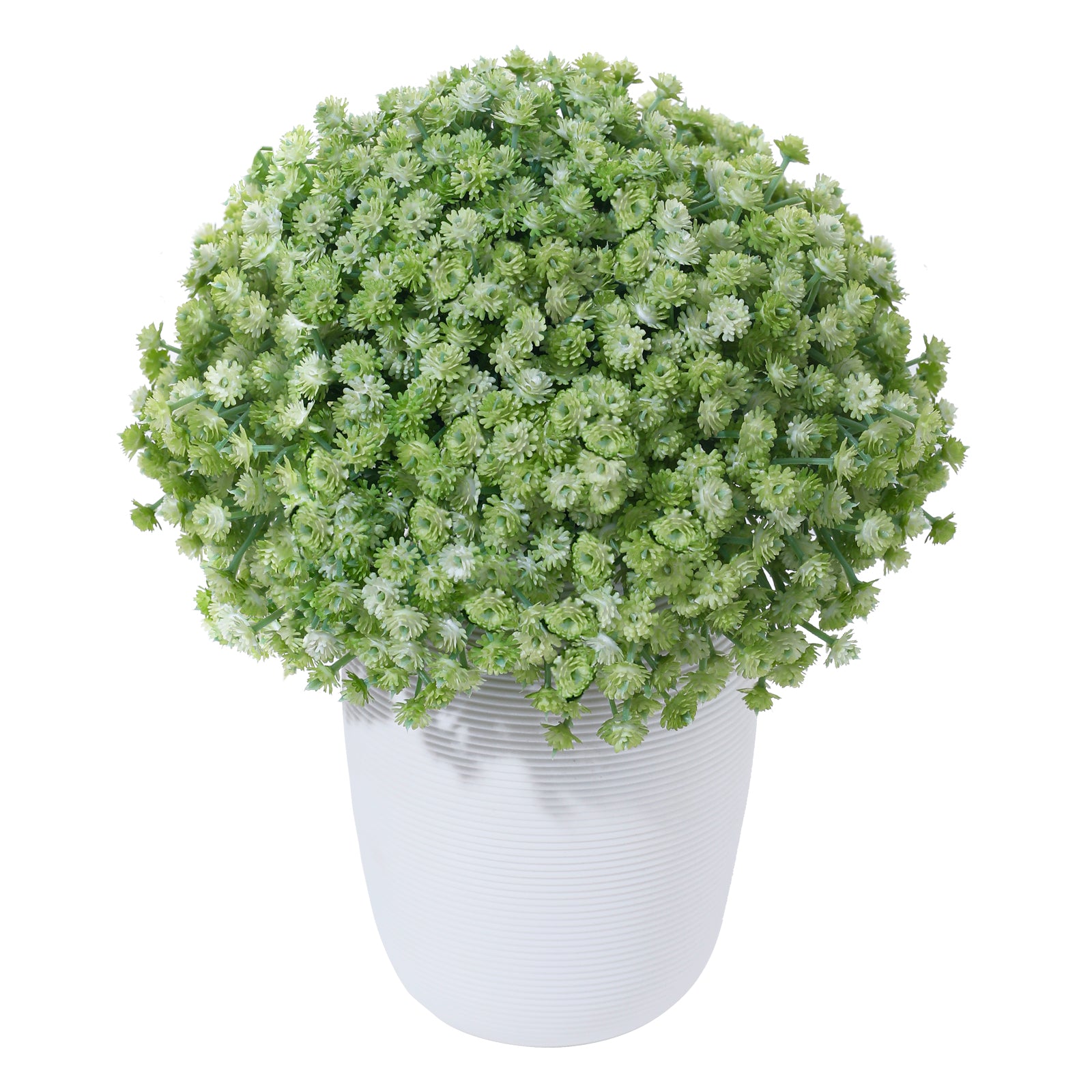 LINSIE 30 Pcs White Artificial Baby's Breath Flowers, Lifelike Rubber Fake Gypsophila Bouquets, 8.26" Short Stems with 1350 Blooms for Wedding Centerpieces, DIY Floral Arrangements & Home Decor