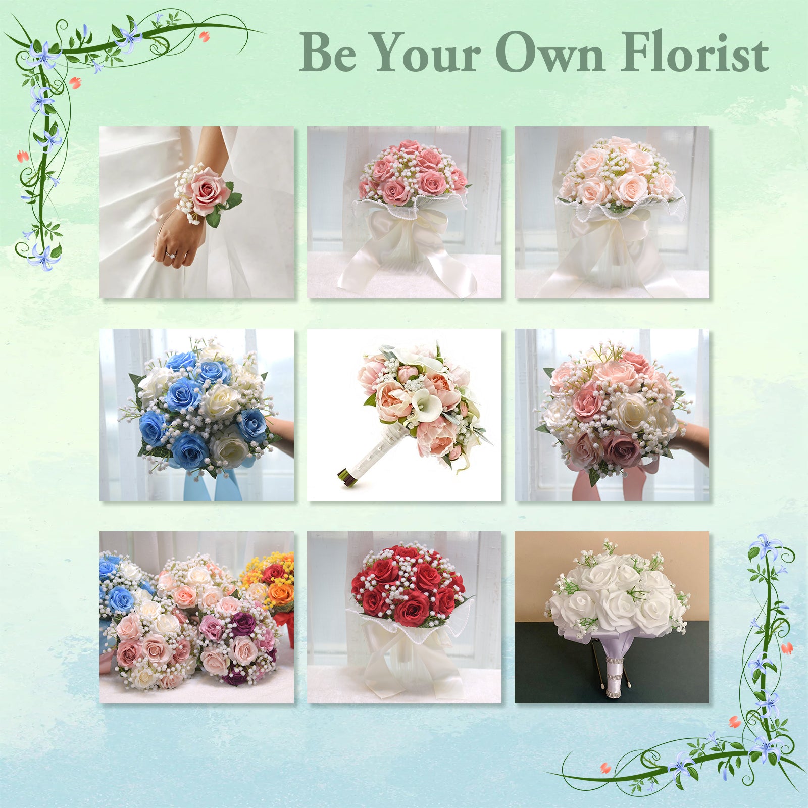 LINSIE 30 Pcs White Artificial Baby's Breath Flowers, Lifelike Rubber Fake Gypsophila Bouquets, 8.26" Short Stems with 1350 Blooms for Wedding Centerpieces, DIY Floral Arrangements & Home Decor