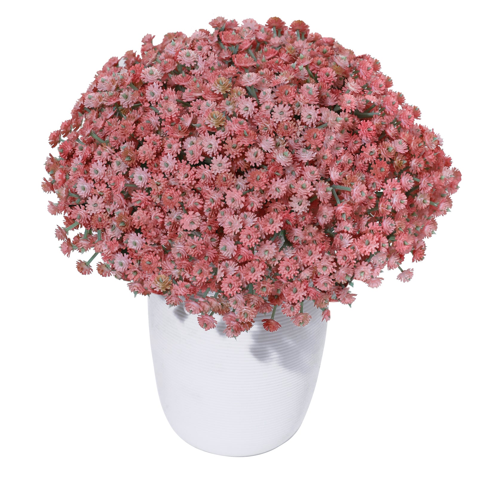 LINSIE 30 Pcs White Artificial Baby's Breath Flowers, Lifelike Rubber Fake Gypsophila Bouquets, 8.26" Short Stems with 1350 Blooms for Wedding Centerpieces, DIY Floral Arrangements & Home Decor